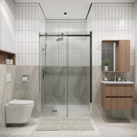 Душевая дверь Grossman Classic 100.K33.04.150.10.00, 150 см, стекло прозрачное, профиль хром