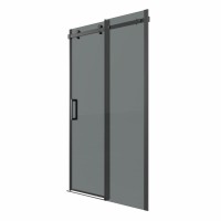 Душевая дверь Grossman Classic 100.K33.04.150.21.10, 150 см, стекло тонированное, профиль черный матовый