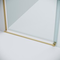 Душевая дверь Grossman Classic 100.K33.04.160.32.00, 160 см, стекло прозрачное, профиль золото сатин