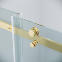 Душевая дверь Grossman Classic 100.K33.04.160.32.00, 160 см, стекло прозрачное, профиль золото сатин