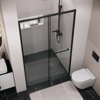 Душевая дверь Grossman Style 100.K33.05.100.21.00, 100 см, стекло прозрачное, профиль черный матовый