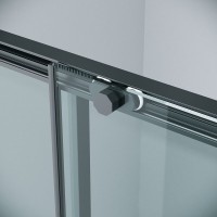 Душевая дверь Grossman Style 100.K33.05.110.21.00, 110 см, стекло прозрачное, профиль черный матовый