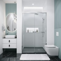 Душевая дверь Grossman Style 100.K33.05.120.10.00, 120 см, стекло прозрачное, профиль хром
