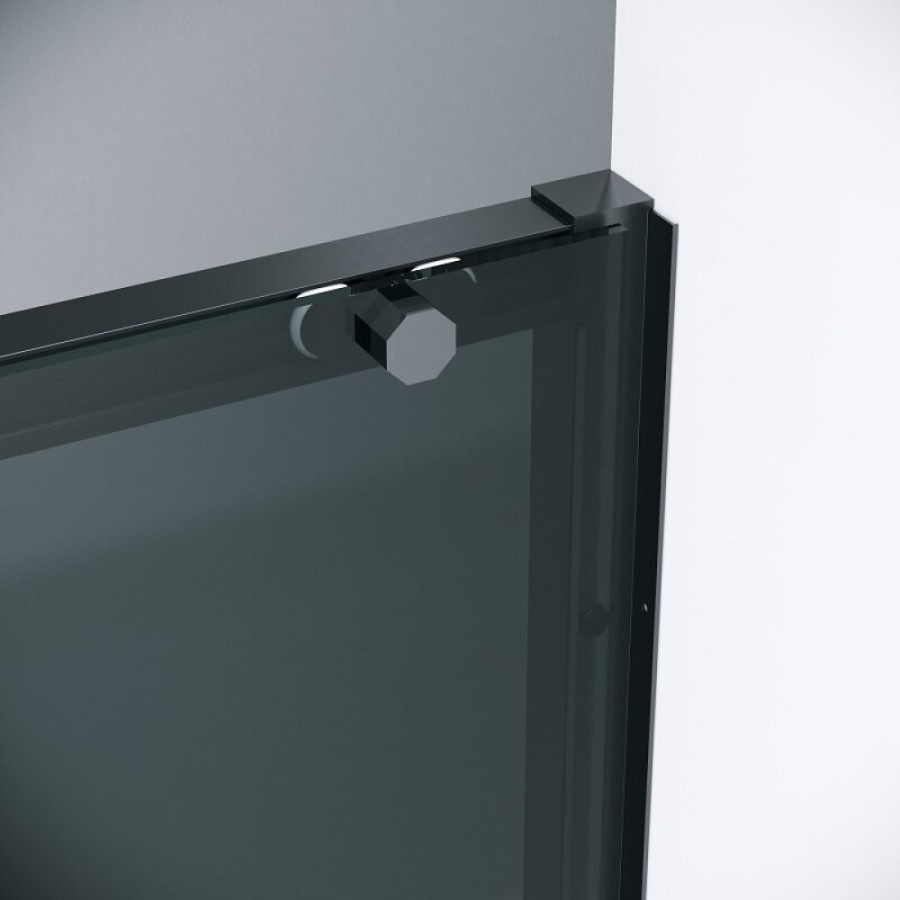 Душевая дверь Grossman Style 100.K33.05.120.21.10, 120 см, стекло тонированное, профиль черный матовый