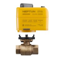 Кран шаровый с электроприводом Neptun Special Edition, 100037106300, 230В, 1/2 дюйма Bronze