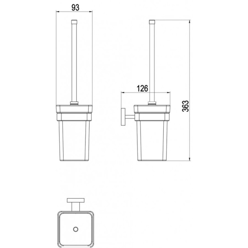 Ерш для туалета Timo Selene 10061/00