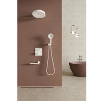 Душевая система Bronze De Luxe OMG 1011W, термостатическая, белый