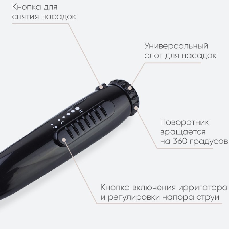 Смеситель Bronze de Luxe Optimal 10188B для раковины с ирригатором, черный