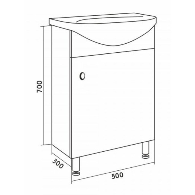 Комплект мебели Grossman Eco Line 105205 ЭКО-52 3 в 1, белый