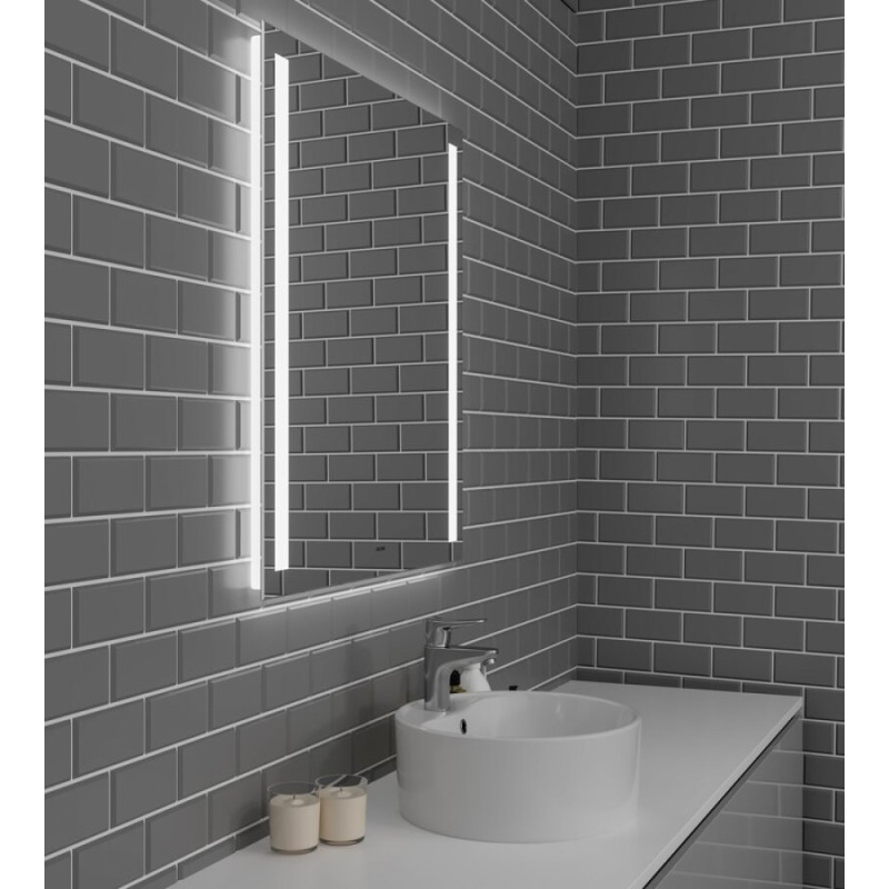 Зеркало Grossman Norma 60 x 80 см с подсветкой, механический выключатель, 106080