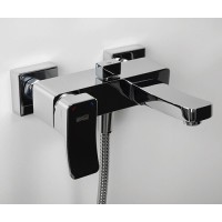 Смеситель WasserKRAFT Aller 1061 для ванны и душа с коротким изливом, хром