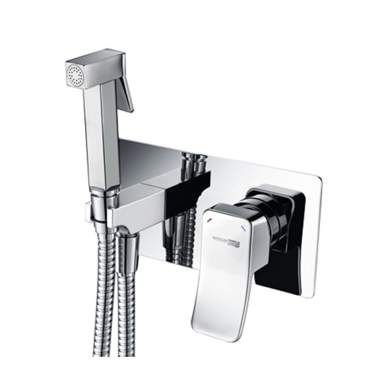 Гигиенический душ WasserKRAFT Aller, 10638, со смесителем, хром