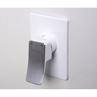 Смеситель скрытого монтажа WasserKRAFT Aller 10651W, для душа, белый/хром