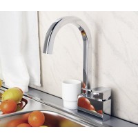 Смеситель WasserKRAFT Aller 1067 для кухни с поворотным изливом, хром