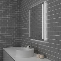 Зеркало Grossman Norma 70 x 80 см с подсветкой, механический выключатель, 107080