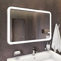 Зеркало Iddis Edifice ЗЛП109, 100 см, LED-подсветка, термообогрев, сенсорный выключатель, белый