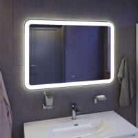 Зеркало Iddis Edifice ЗЛП109, 100 см, LED-подсветка, термообогрев, сенсорный выключатель, белый