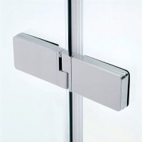 Душевой уголок WasserKRAFT Aller 10H06, 80 х 120 см, стекло прозрачное, профиль хром
