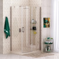 Душевой уголок WasserKRAFT Aller 10H10, 100 х 120 см, стекло прозрачное, профиль хром