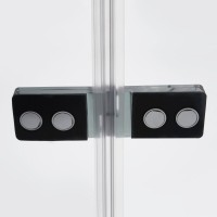 Душевой уголок WasserKRAFT Aller Black Matt L/R, 120 х 100 см, стекло прозрачное, 10H10LBLACK MATT/10H10RBLACK MATT