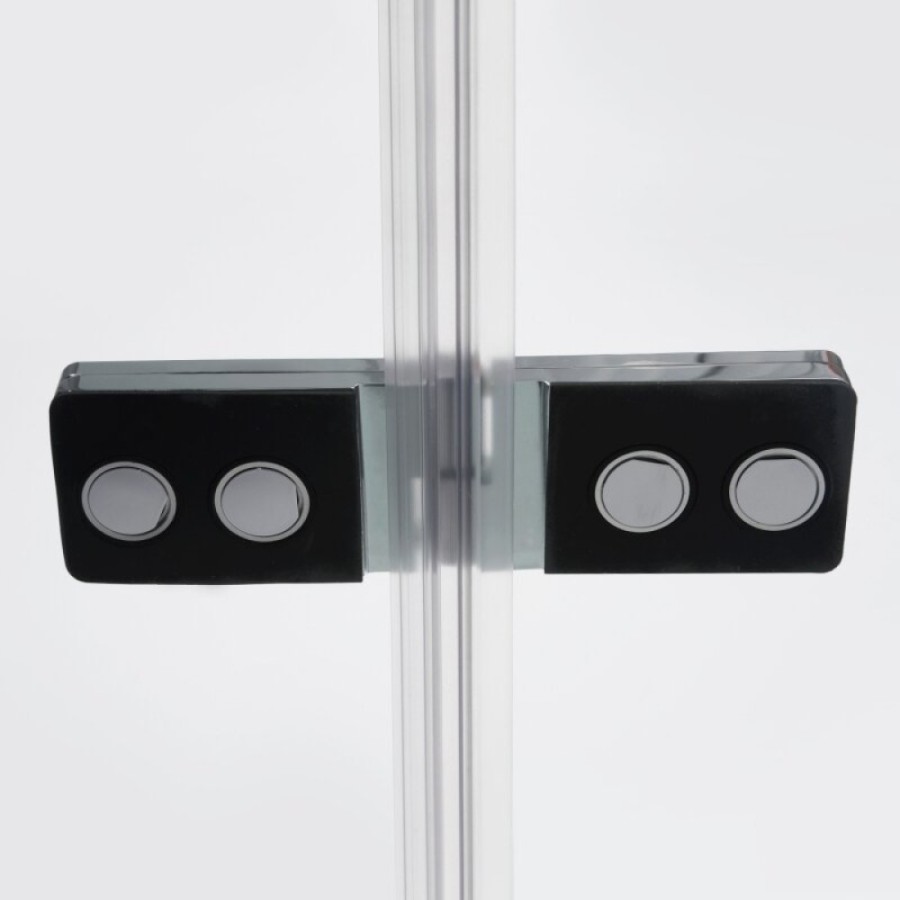 Душевой уголок WasserKRAFT Aller Black Matt L/R, 120 х 100 см, стекло прозрачное, 10H10LBLACK MATT/10H10RBLACK MATT
