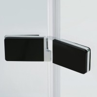 Душевой уголок WasserKRAFT Aller Black Matt L/R, 120 х 100 см, стекло прозрачное, 10H10LBLACK MATT/10H10RBLACK MATT