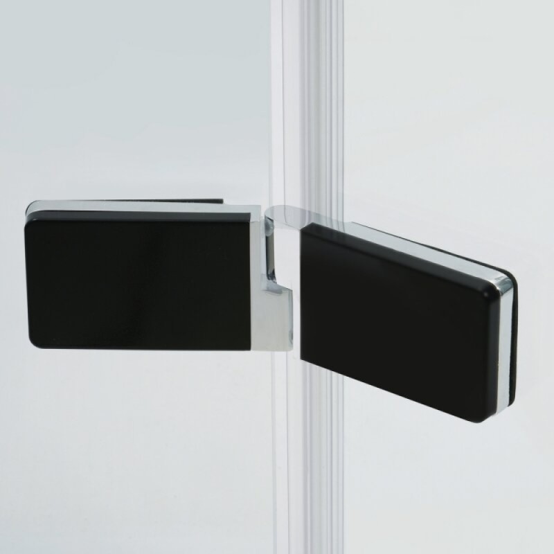 Душевой уголок WasserKRAFT Aller Black Matt L/R, 120 х 100 см, стекло прозрачное, 10H10LBLACK MATT/10H10RBLACK MATT