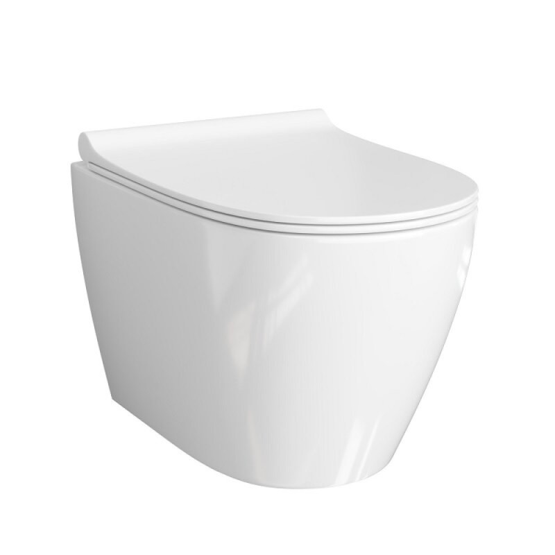 Инсталляция WasserKRAFT 10TLT.010.ME.PG02.H002, с подвесным безободковым унитазом Mindel, крышка микролифт, клавиша золото