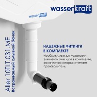 Смывной бачок WasserKraft Aller 10 10TLT.031.ME.CH01, для унитазов, с механической кнопкой смыва цвет - хром