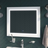 Зеркало Iddis Oxford ЗЛП110, 80 см, LED-подсветка, термообогрев, сенсорный выключатель, белый
