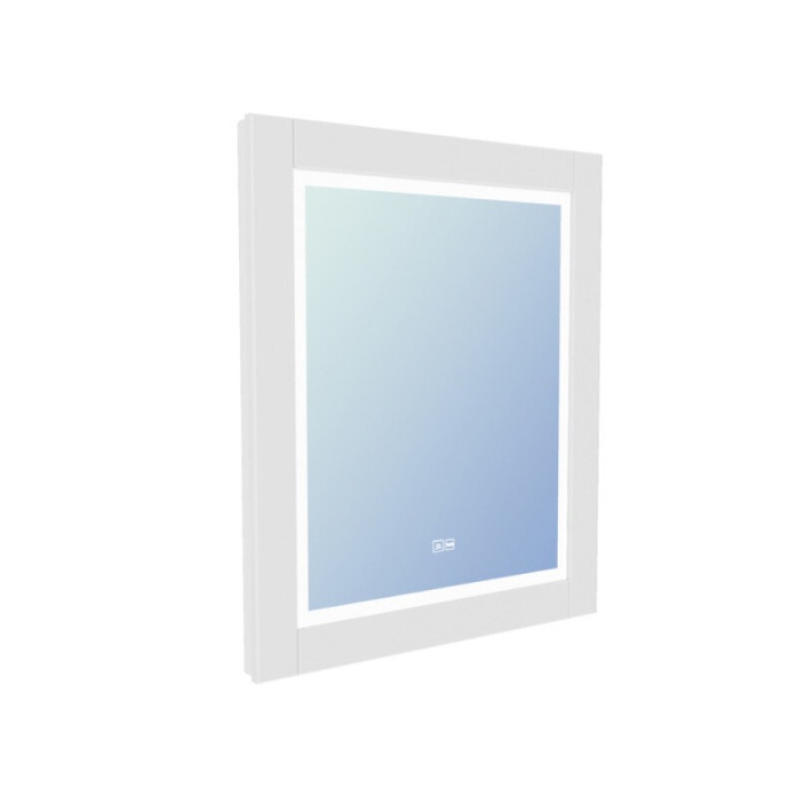 Зеркало Iddis Oxford ЗЛП111, 60 см, LED-подсветка, термообогрев, сенсорный выключатель, белый