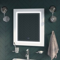 Зеркало Iddis Oxford ЗЛП111, 60 см, LED-подсветка, термообогрев, сенсорный выключатель, белый