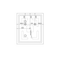 Зеркало Iddis Oxford ЗЛП111, 60 см, LED-подсветка, термообогрев, сенсорный выключатель, белый