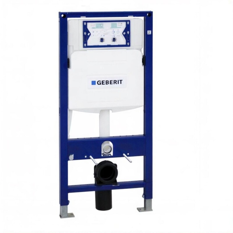 Инсталляция Geberit Duofix UP320 111.300.11.5 для унитаза с креплением, с кнопкой смыва, белая