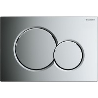 Инсталляция Geberit Duofix UP320 111.300.21.5 для унитаза с креплением и кнопкой смыва, глянцевый хром
