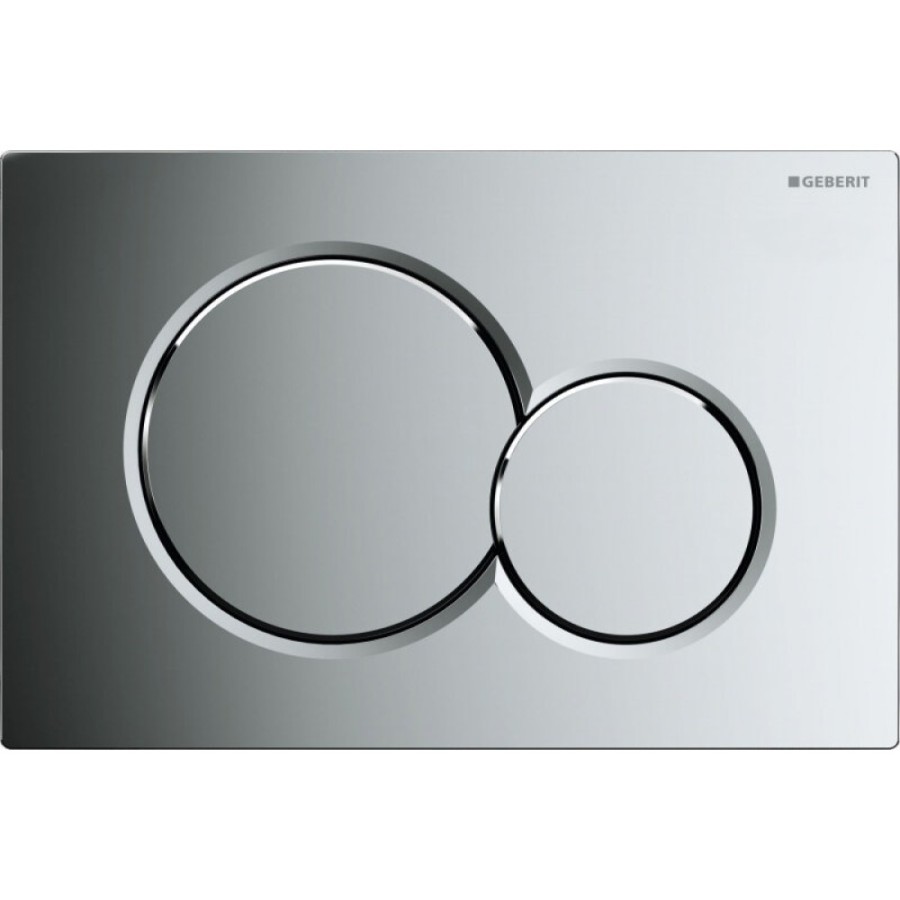 Инсталляция Geberit Duofix UP320 111.300.21.5 для унитаза с креплением и кнопкой смыва, глянцевый хром