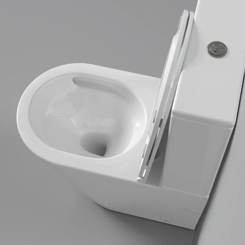 Унитаз напольный Grossman GR-4458MSQ (640х360х835) безободковый,белый матовый с тонкой крышкой,микролифт,смыв торнадо