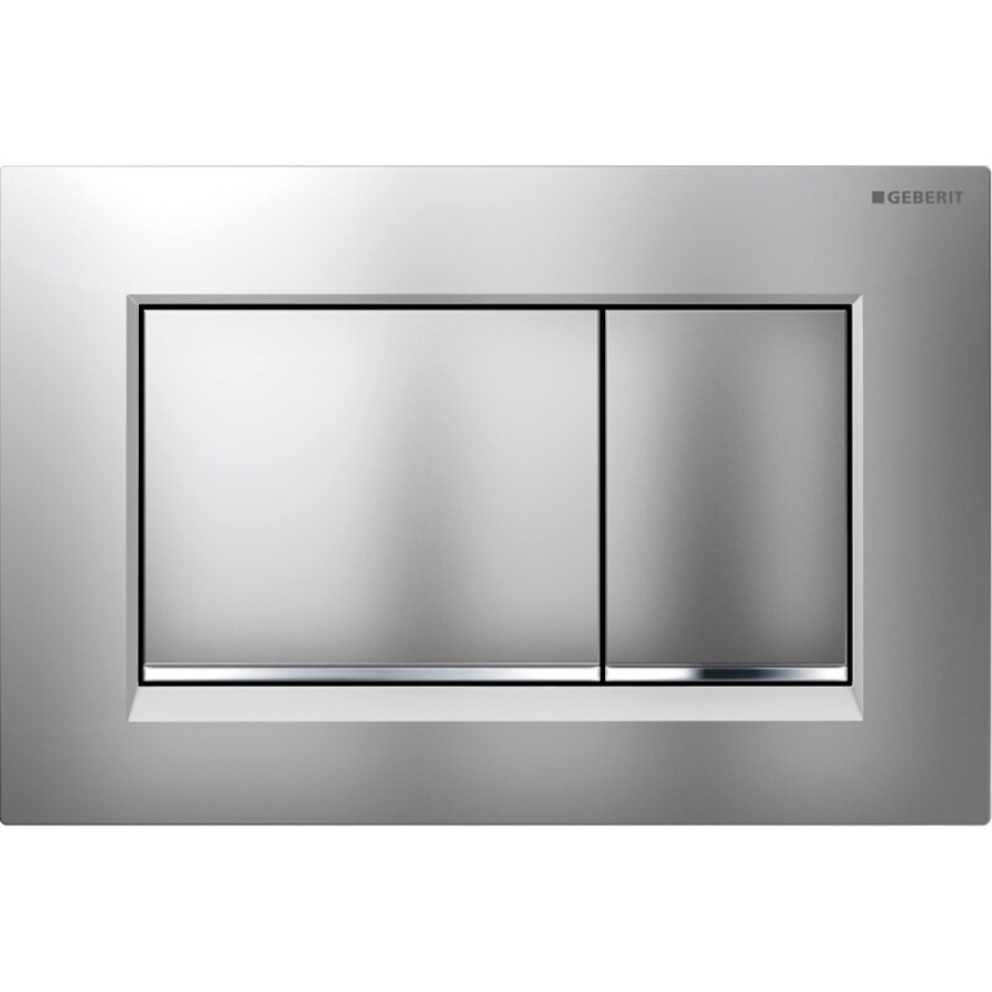 Клавиша смыва Geberit Omega 20, 115.080.JQ.1 (115.080.KN.1), матовый/глянцевый хром