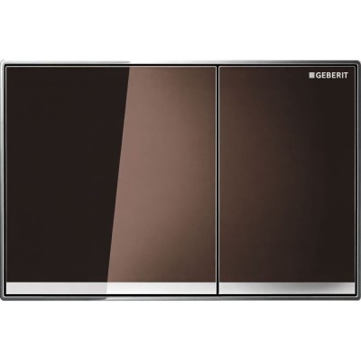 Клавиша смыва Geberit Omega 60, 115.081.SQ.1, механическая, стекло умбра