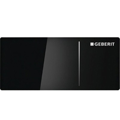 Клавиша смыва Geberit Omega 70, 115.083.SJ.1, стекло/алюминий, цвет черный