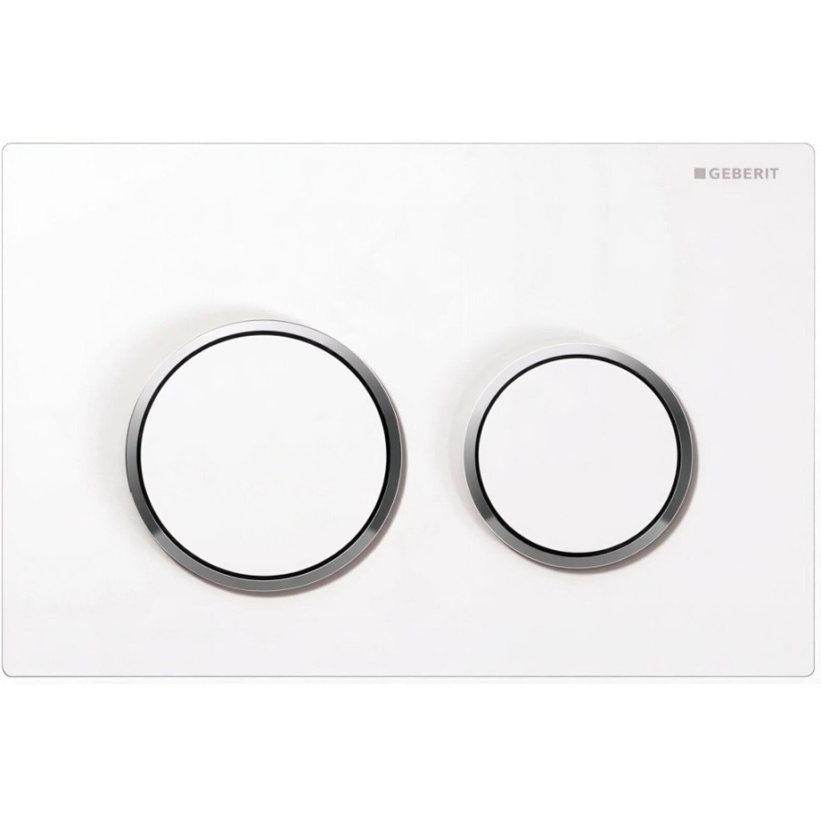 Клавиша смыва Geberit Omega 20, 115.085.KJ.1, механическая, белый/глянцевый хром
