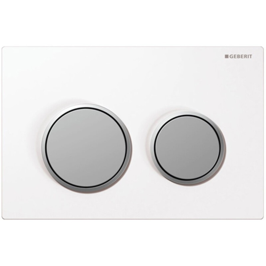 Клавиша смыва Geberit Omega 20, 115.085.KL.1, механическая, белый/матовый хром