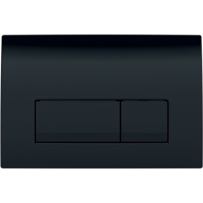 Клавиша смыва Geberit Delta 50 115.105.DW.1 (аналог 115.119.DW.1), механическая, черный глянцевый RAL 9005