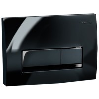 Клавиша смыва Geberit Delta 50 115.105.DW.1 (аналог 115.119.DW.1), механическая, черный глянцевый RAL 9005
