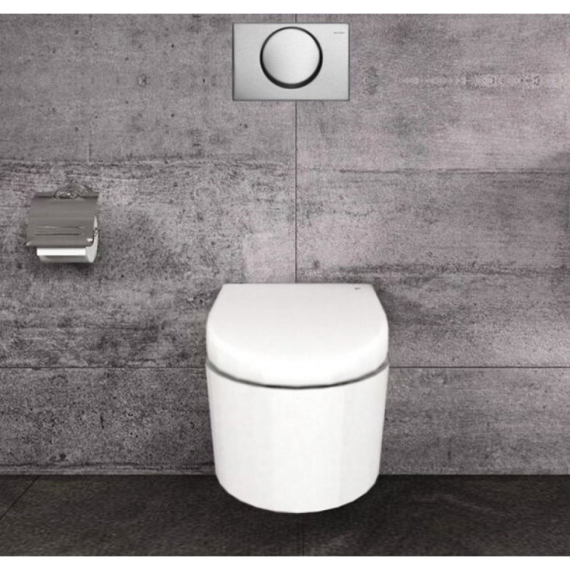 Клавиша смыва Geberit Delta 10, 115.108.00.1, старт/стоп, нержавеющая сталь
