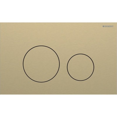 Клавиша смыва Geberit Sigma 40, 115.628.QF.1, механическая, нержавеющая сталь, цвет латунь матовая
