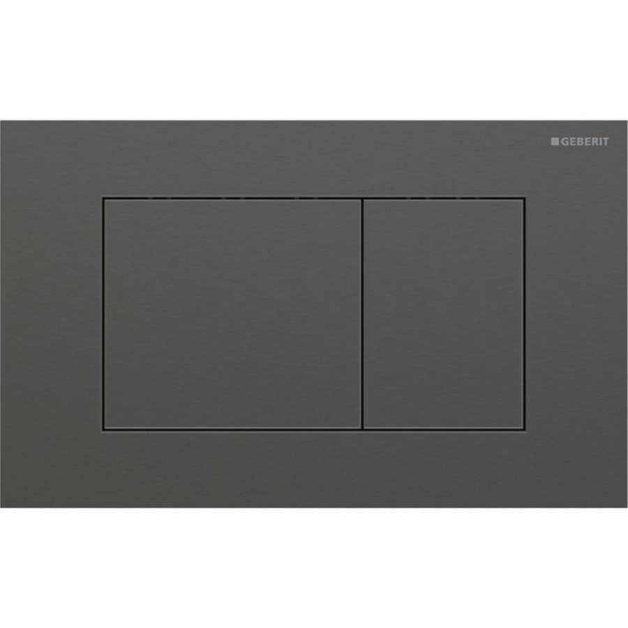 Клавиша смыва Geberit Sigma 40, 115.629.QD.1, механическая, нержавеющая сталь, цвет черный хром матовый