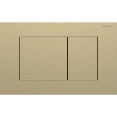 Клавиша смыва Geberit Sigma 40, 115.629.QF.1, механическая, нержавеющая сталь, цвет латунь матовая