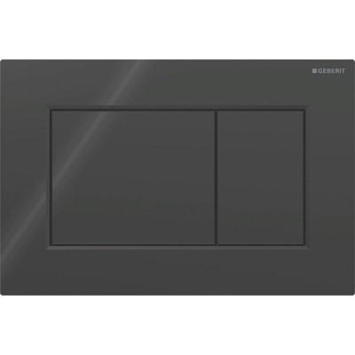 Клавиша смыва Geberit Sigma 01, 115.660.DW.1, механическая, пластик, цвет черный