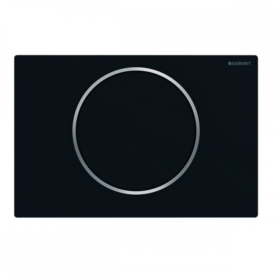 Клавиша смыва Geberit Sigma 10, 115.758.14.5, механическая, черный (не оставляет отпечатки пальцев)